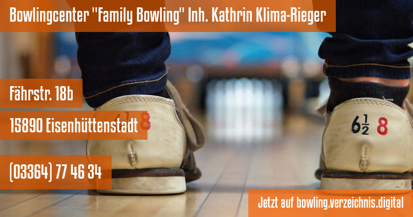 Bowlingcenter Family Bowling Inh. Kathrin Klima-Rieger auf bowling.verzeichnis.digital